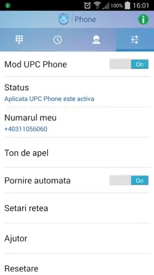 UPC Phone android App screenshot 0